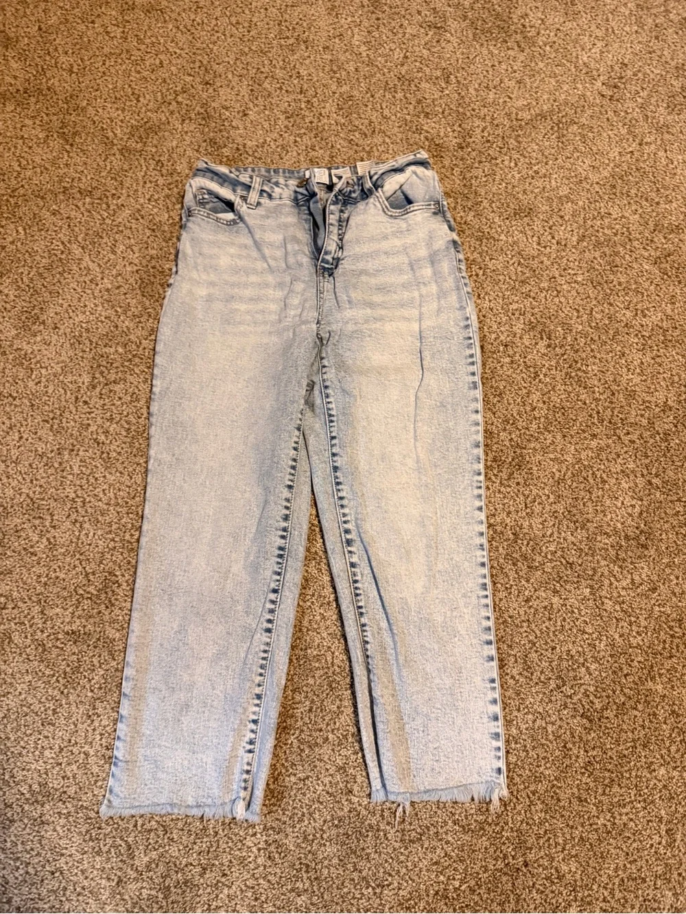 Time and Tru Light Blue High-Rise Straight Jeans